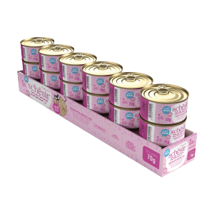 Pate Mèo Con Tiki Cat Schesir Top Đầu Mỹ Hộp 12 Lon 70g Thơm Ngon Cao Cấp | Cattypaws