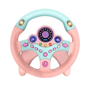 LYZRC Steering Driving Toy Back Seat Car Steering Wheel Toys Car Game Toy for Kids Learn and Toddler Musical Toy