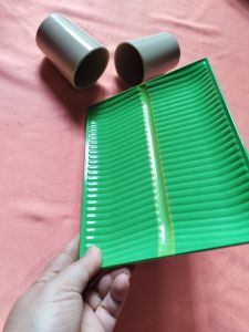 Khay / dĩa nhựa Melamine đựng thức ăn màu xanh lá chuối nhiều kích thước KLC 01->05