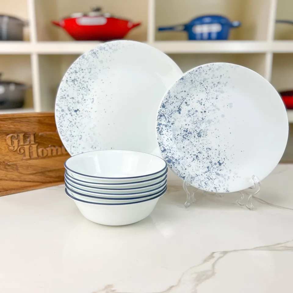 Indigo Speckle Corelle Serveware Sets Corelle Indigo Speckle