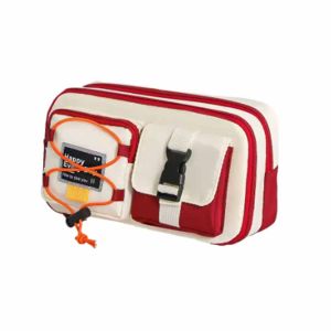 FOUNDTWO Large Capacity Student Stationery Bag Dirt-resistant High Appearance Pencil Pouch Portable Multilayer Pen Bag Students Use