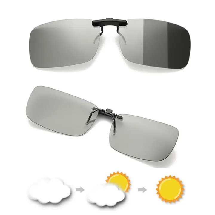 JOSEJINN Brand polarised Photochromic clip sunglasses clip on