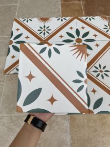 Gạch bông men 20x20 trang trí chậu hoa - bồn cây cảnh ốp lát bàn ghê quầy bar lát sân vườn trang trí quán trà homestay độ bền cao chịu nhiệt tốt bề mặt phẳng dễ vệ sinh
