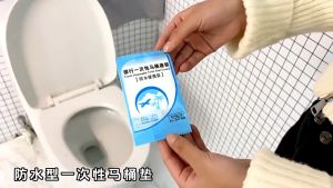 50Pcs Adults Disposable Toilet Seat Covers - Waterproof Portable - for Public Restroom Airplane Outdoors