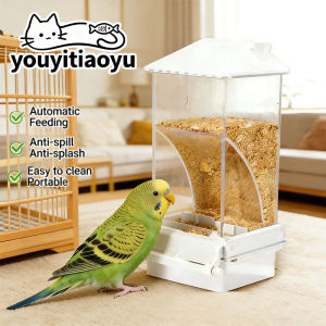 YOUYITIAOYU Bird Feeder Parrot Automatic Feeder Large Capacity Moisture-Proof Anti Spilling Hook Type Feeder