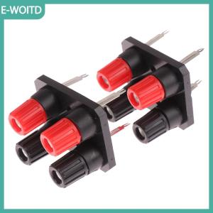 【E-WOITD】 Bộ khuếch đại loa 4 chân giắc cắm chuối ngoài 2 chiếc thiết bị đầu cuối WP4-10 kẹp dây