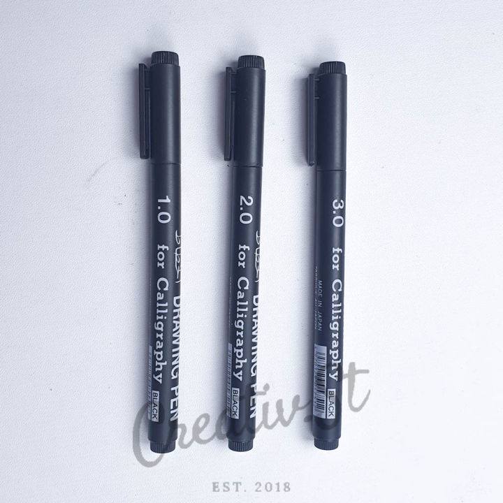 Snowman Spidol Drawing Pen Calligraphy 1.0-3.0 Pena Kaligrafi