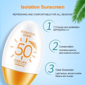 Sunscreen Whitening sunblock spf 50 for face Waterproof Long Lasting sun screen Control Oil Refreshing Moisturizing sun block UV Isolation Cream 50g