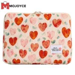 MOJOYCE Compact and Stylish Laptop Bag with Floral Design Soft Padding and Zipper Cover for 14 Inch Notebook