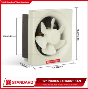Standard ORIGINAL Exhaust Fan Wall Size 6 8 10 12 Inches