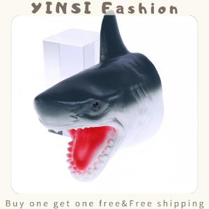 YINSI Shark Arm Glove Hand Puppet Toy Soft Rubber Shark Glove Interactive Toy