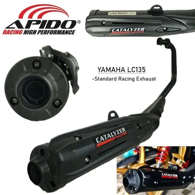 APIDO STANDARD RACING EXHAUST LC135 LC 135 V1 V2 V3 V4 V5 V6 V7 28MM STD CATALYZER 3 IN 1 EKZOS PIPE PAIP