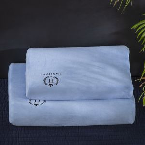 SUNLIGHT HOME Velvet Latex Pillowcase 10 ColorsMemory Foam Pillow Case Embroidered Pillowcase