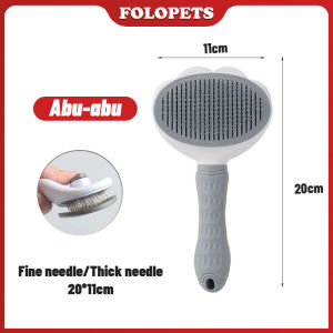 FOLOPETS Sisir Bulu Kucing Sisir Grooming Kucing Anjing Sisir Perawatan Peliharaan Pet Grooming Brush