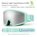 สกีผู้ใหญ่แว่นตากันลมกัน Anti-UV400เลนส์สองชั้นมุมมองกว้างกันลมแว่นตาสกีบังแดดอุปกรณ์กีฬาหิมะ. 