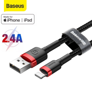 Dây sạc nhanh iphone baseus cafule 2.4A dài 3m 2m 1m - cáp sạc bọc dù cao cấp lightning ipad hỗ trợ truyền dữ liệu