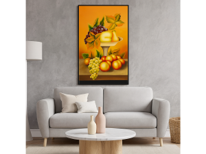 Tranh sơn mài - Tĩnh Vật Hoa Quả - Size 50x80 cm trang trí nhà cửa văn phòng làm quà tặng ý nghĩa