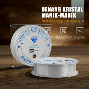 BingoLife Benang Tali Senar Elastis Jepang Buatan Tangan DIY Benang Manik 1.0mm~0.4mm Panjang 35m~100m Untuk Gelang Manik