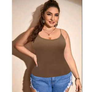 PLUS SIZE KNITTED SPAGHETTI STYLE [ ZAYU ]