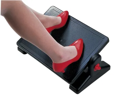 Ergonomic Angle Footrest- Black