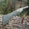 Golok Gagang Besi Per Baja - Bendo Bedog Pecok Pemotong Kayu - Golok Baja Jawa Asli. 