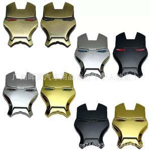 Personalized metal car sticker Iron Man logo car sticker 3D three-dimensional modification Avengers alliance car logo decorative sticker tail label