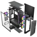 Casing Antec PERFORMANCE 1 FT ARGB - Full-Tower E-ATX Gaming Case - 4mm Tempered Glass Both Side Panel - Type C Ready with Temperature Display. 
