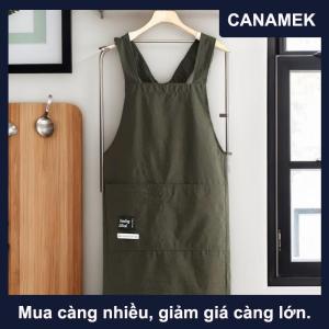 【CANAMEK】 Tạp dề nhà bếp khi nấu ăn thoáng khí bền bỉ tạp dề đeo ngang hông cho người lớn chống bám bẩn chất liệu mềm mại trang phục làm việc nhà hàng dùng trong gia đình