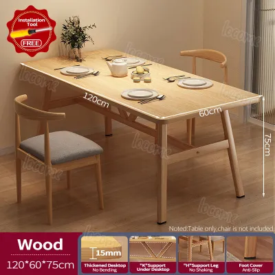 Solid Wood Nordic Dining Table For 4 Seaters Bestseller 100/120/140CM Wooden Dining-table Kitchen Wood Tables Kitchen Table