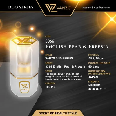 VANZO Duo Series 3355 / 3366 Floral Air Freshener/Refill-Remove odor