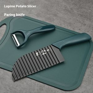 มีดมีดหั่นแบบหยักสแตนเลสสำหรับห้องครัวมีดสับอเนกประสงค์ที่ทนทาน