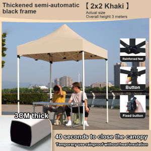 Outdoor tent khaki Heavy Duty Tents 3Mx3M 800D Oxford cloth Shelters & Canopies Waterproof Sunscreen COD 3×6 Heavy Duty Tent