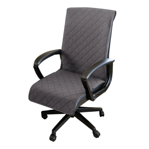 Ergonomic Office Chair Cover Checkered Pattern NonSlip Backing Waterproofs Fabric Sleeve for Comfortable Seating