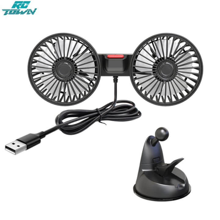 Car Clip-on Fan With LED Display – 100 Speeds, 360° Rotation, USB Rechargeable, 1800mAh Battery For Backseat & Office