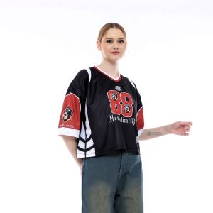 CROP TOP JERSEY OVERSIZE CROPGEARFORCE 88 HEROICLIMITED - JERSEY WANITA OVERSIZE - CROP JERSEY DRYFIT - JERSEY CROPTOP OVERSIZE - JERSEY WANITA CROP
