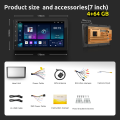 ESSGOO 4+64GB 4/8-Core Carplay Android Auto 7"/9"/10" IPS Screen Car Player 2 Din Multimedia MP5 Player Mirror link Video Support AHD ASP DSP WiFi GPS Car Radio. 