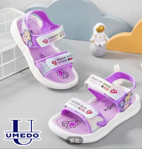 Sandal quai ngang dạ quang phối chữ UMEDO cho bé gái xinh xắn dễ thương - TT480