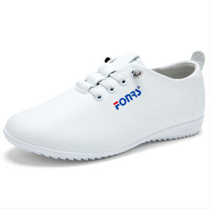 Free Shipping Autumn New Korean-Style Flat White Shoes For Women Genuine Leather Available In Large Sizes Versatile And Casual