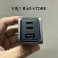 Bộ sạc nhanh UGREEN 65W NexodePro X755 3 cổng 2C1A Samsung PPS 45W PD 65W. 