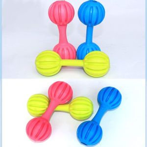 Dumbbell Sound Bells Barbell Rubber Chew Double Bells Pet Toys Pet Toy Kingdom