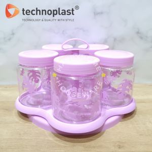 TECHNOPLAST Nobanana New Spin Canister Set 5pcs Toples Putar Serbaguna