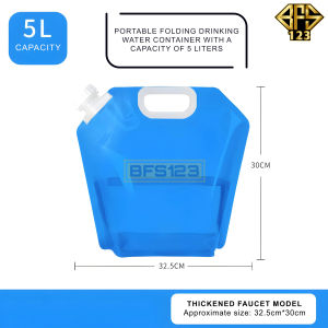 Jerigen Lipat 5 Liter Kantong Air Minum Water Bag Portable Camping Gear Outdoor