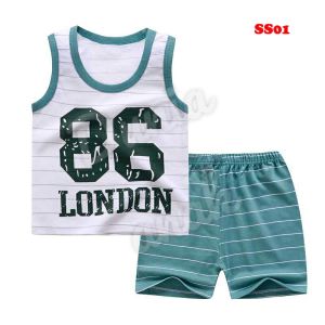 Setelan Singlet anak laki laki/setelan singlet bayi laki laki/Singlet Anak Laki Laki Motif Bintang