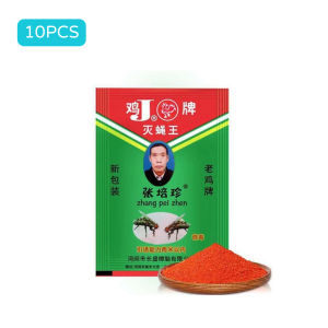 Fly Killing Repellent Bait Effective 99.9% Powder Fly Bait Fly Trap Non-Toxic 10Pcs/Set