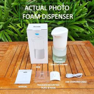 400ml High Quality Rechargeable and Waterproof Automatic (Touch Free) Foaming Dispenser