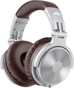 OneOdio Bluetooth Over Ear Headphones 110 Hrs Wireless/Wired Stereo Sound Foldable Headsets with Deep Bass 50mm Neodymium Drivers for PC/Phone/Tablet - Studio Wireless Pro C Black