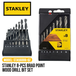Stanley 8-pcs Brad Point Wood Drill Bit Set Model STA56006-QZ