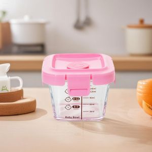 MD-C1277 Baby Food Container Wadah Penyimpanan Mpasi Tahan Panas / Kotak Tempat Makan Kaca Baby
