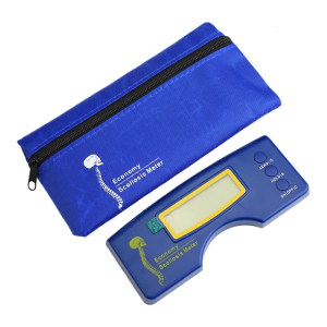 Electronic Scoliometer Detector Digital Scoliosis Meter Human Spine Measuring Tool with Storage Bag 0-30 Degree Ranges