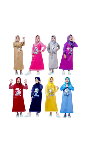 Dungdungkids Gamis Katun Anak Perempuan Premium 4 - 12 Tahun